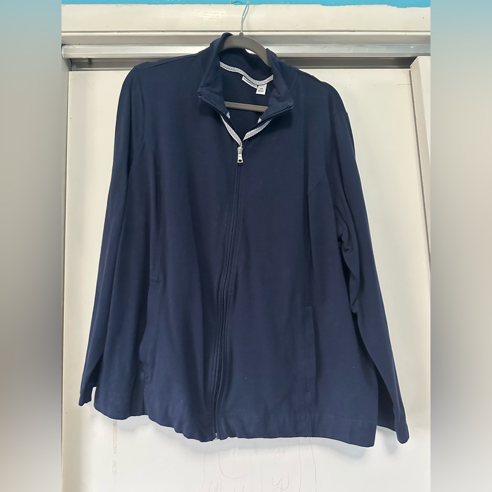 Croft & Barrow Dark Blue Zip-Up Jacket